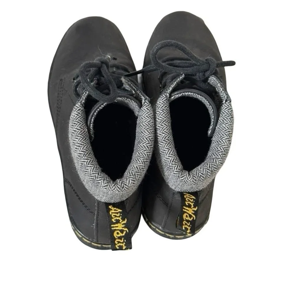 Dr. Martens Maelly Air Wair Bouncing‎ Soles Padded Collar Boots Black Womens 6